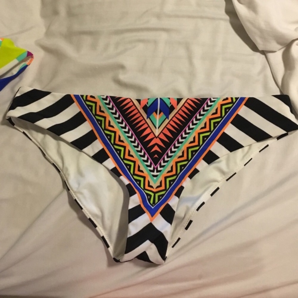PINK Victoria's Secret cheeky tribal swim bottom